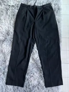 ユニクロC タックワイドテーパードパンツ　Sサイズ　ブラック