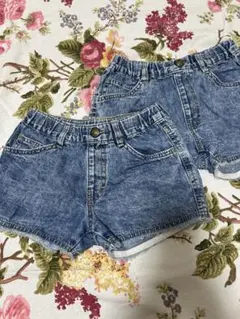 ブリーズ デニムショートパンツ 2枚セット120.130