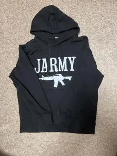 JARMY +81プリント プルオーバー パーカー ブラック