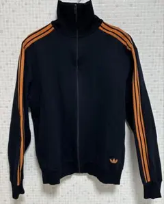 デサント製 西ドイツ adidas トラックジャケット 黒橙