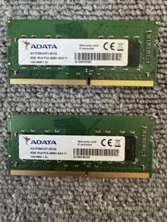 ADATA製ノートPC用メモリ16GB x 2 (PC4-3200AA) - メルカリ