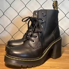 Dr.Martens JESY 6 ヒールブーツ 8ホール UK5 ブラック