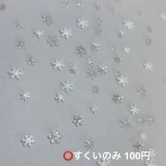 SP20 雪の結晶 サブパ 100円 ネイルパーツ ネイパ すくい ホワイト