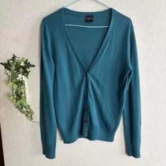 COMME CA ISM ターコイズ カーディガン M