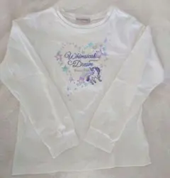 mezzo piano junniorキラキラユニコーンカットソー160