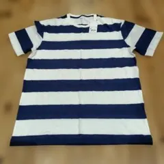 ユニクロ　UNIQLO　ネイビーとホワイトのボーダーTシャツ Mサイズ