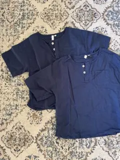 Samansa Mos2 Lagom ヘンリーネックTシャツ 2枚セットのサムネイル