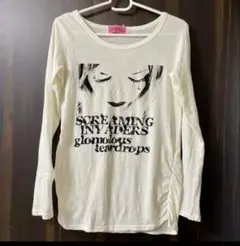 Tシャツ プリントTシャツ Mサイズ レディース 長袖 ロンT