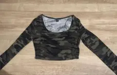SHEIN 迷彩柄 長袖カットソー レディース