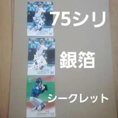 BBM 2025 2nd 山本祐大　青箔サインカード　シークレット　銀箔
