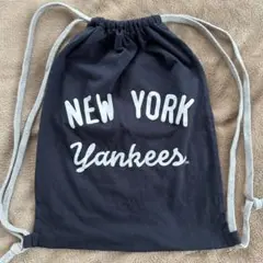 New York Yankees ドローストリングバッグ ブラック