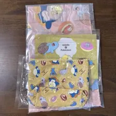 2024年ミスタードーナツ　ポケモンエコバッグ・ジッパー袋・ポーチ