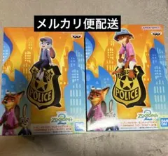 ディズニー ズートピア2 ジュディ・ホップス　ニック・ワイルド　フィギュア