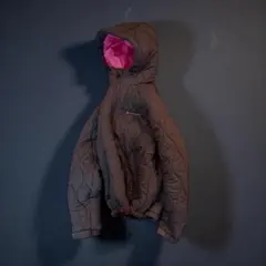 Columbia hooded puffer jacket brown pinkのサムネイル