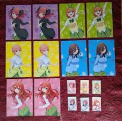 五等分の花嫁クリアファイルコンプ✖️2 プラスシール６枚セット合計16枚セットで