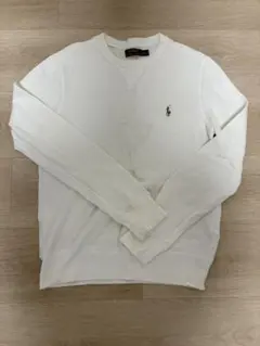 POLO RALPH LAUREN ホワイト 長袖 トレーナー S