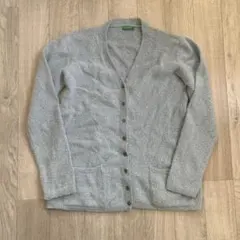 UNITED COLORS OF BENETTON ブルーグレー カーディガン