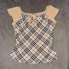 BURBERRY BLUE LABEL ノバチェック リボン y2k - メルカリ