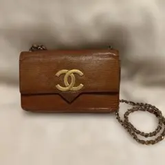 CHANEL ヴィンテージ ショルダー 茶 ココマーク