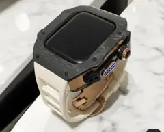 アップルウォッチラバーバンドベルトApple Watchカバーカーボンケース