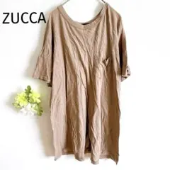 ズッカ ZUCCA 半袖Tシャツ フリル 綿100%日本製 ピンク系 大人可愛いのサムネイル