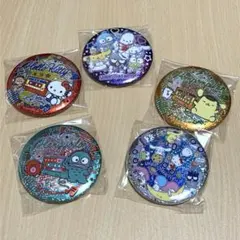 サンリオキャラクターズ　キラキラＢＩＧ缶バッジ　5個セット