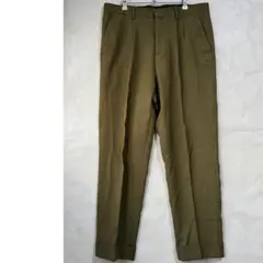 ザラ スラックス タック入 テーパードパンツ センタープレス 大きいサイズ