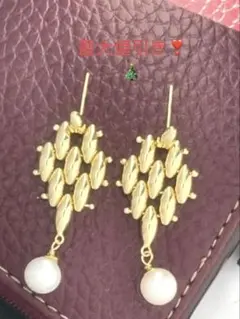 【最大値引き】セール❣️卒園,卒業式,入学式,オリジナル真珠パール ピアス