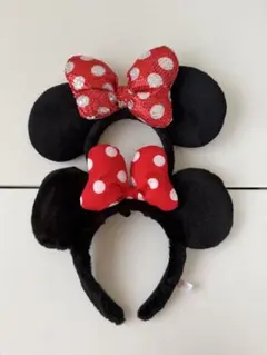 ディズニー ミニー リボン カチューシャ 2個セット