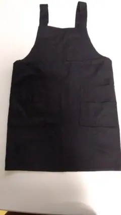 黒いエプロン 4ポケット
