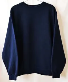 90'sヴィンテージ/PLUMA OUTDOORS/無地スウェット/M/ネイビー