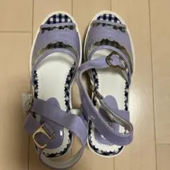 axes femme POETIQUE サンダル ラベンダー ギンガムのサムネイル