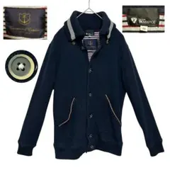 THE SHOP TK タケオキクチ ニットジャケット カーディガン 紺 Mのサムネイル