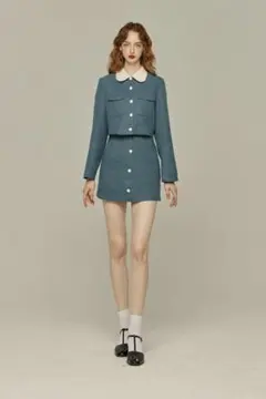 tnewties 《ナイフとフォークを上手に使える》コントラストカラージャケット