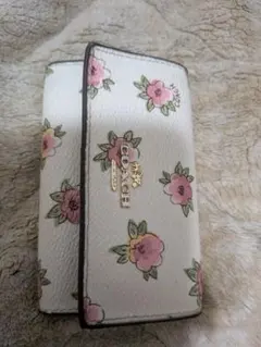 【訳あり大特価】COACH 花柄 キーケース