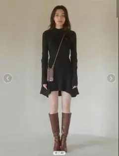 ACYM Back tie flare mini ワンピースのサムネイル