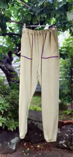 着物リメイク オリーブグリーン カジュアルパンツ10000→9000値下げ