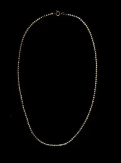 ✨ネックレスシングルチェーン、♥️ラインストーン小粒(2㎜)、ゴールド