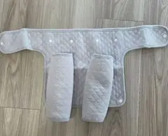 【抱っこ紐用】よだれカバー&サッキングパッド♡グレー《撥水加工つき》