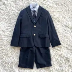 グリーンレーベルリラクシング　キッズスーツ　130 135 ネイビー　金ボタン