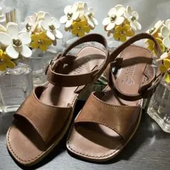 日本製本革リゾートカジュアルサンダル