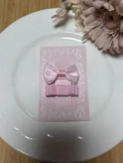 ベビーヘアピンpink2点セット♪