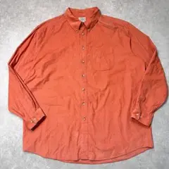【美品】L.L.Bean エルエルビーン コーデュロイシャツ XXL オレンジ