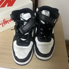 Nike Air Force 1 ストラップ付き ブラック/ホワイト