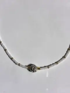 【白金】ネックレス　40cm 調整可能