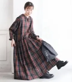 ソウルベリー 着るだけで映えるタータンチェックワンピース