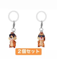 めじるしアクセサリー　ディズニー　summer チップ　デール　２個セット