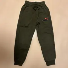 PUMA オリーブグリーン　裏起毛　 長ズボン 130