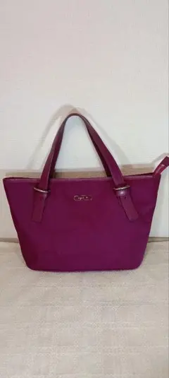 Agnes b deepパープル トートバッグ 中型