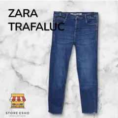★【美品】ZARA Trafaluc スキニーデニム カットオフ 裾フリンジのサムネイル